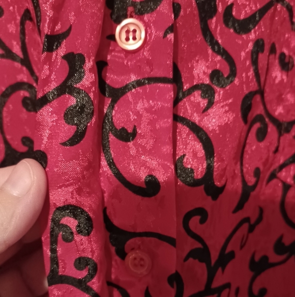 Notations Button Front Blouse - Picture 7 of 10